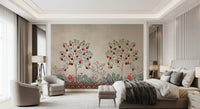 Rustic Fruit Orchard Heritage Print Wall Mural