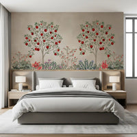Rustic Fruit Orchard Heritage Print Wall Mural