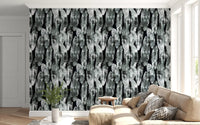 Monochromatic Abstract Brushstroke Wallpaper⁠
