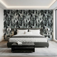 Monochromatic Abstract Brushstroke Wallpaper⁠
