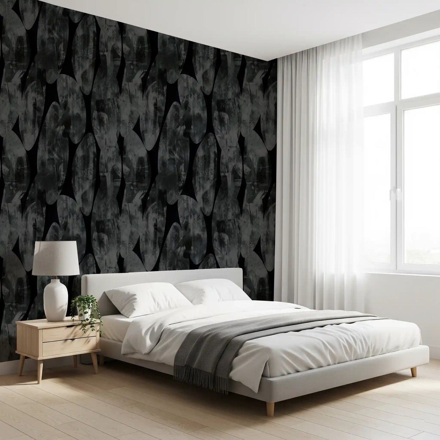 Urban Shadows Painterly Expression Wallpaper⁠
