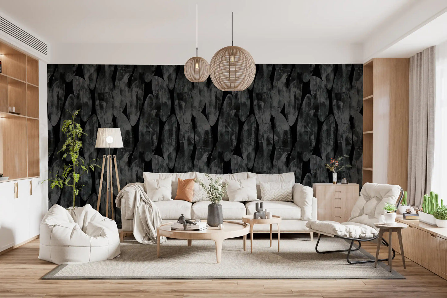 Urban Shadows Painterly Expression Wallpaper⁠