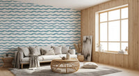 Abstract Ocean Flow Motif Wallpaper⁠
