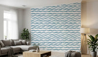 Abstract Ocean Flow Motif Wallpaper⁠