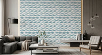 Abstract Ocean Flow Motif Wallpaper⁠