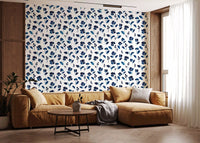 Indigo Ink Botanical Meadow Wallpaper⁠
