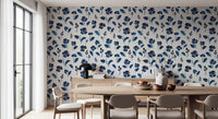 Indigo Ink Botanical Meadow Wallpaper⁠