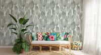 Muted Sage Pebbled Texture Wallpaper⁠