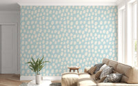 Soft Blue and Cream Dotted Texture Wallpaper⁠
