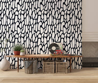 Organic Monochrome Pebbles Wallpaper⁠