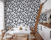 Organic Monochrome Pebbles Wallpaper⁠