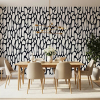 Organic Monochrome Pebbles Wallpaper⁠