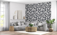 Organic Monochrome Pebbles Wallpaper⁠