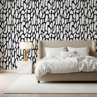 Organic Monochrome Pebbles Wallpaper⁠