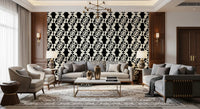 Sharp contrast keeps the monotone circles bold on this wallpaper GD12224