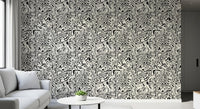 Black and White Fluid Marble Swirls Wallpaper⁠