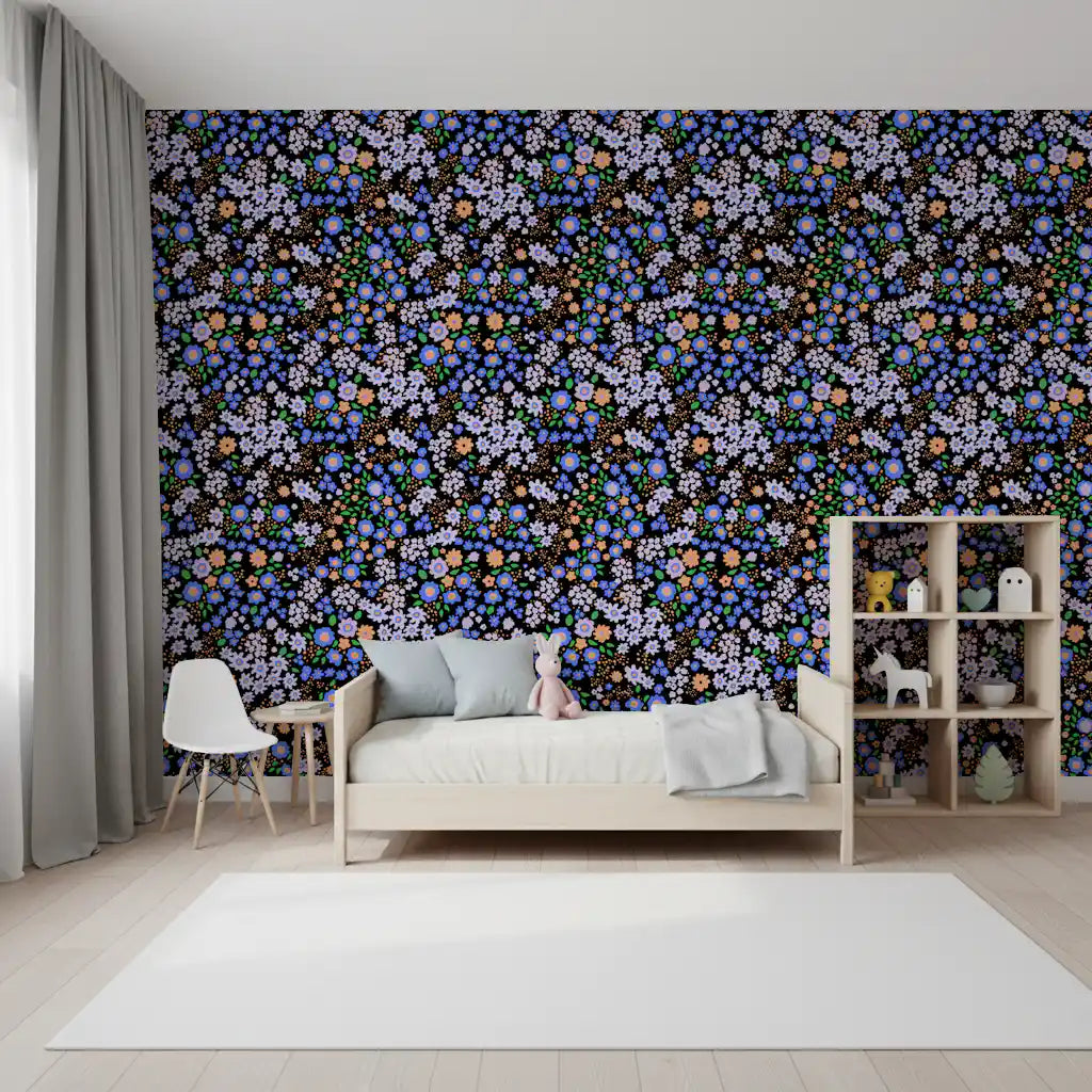 Boho Garden Blooms Wallpaper⁠