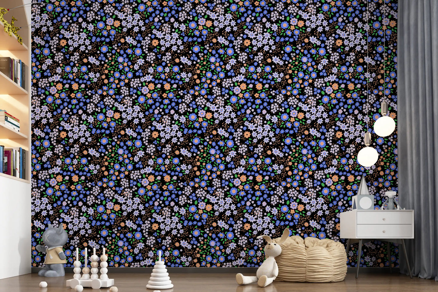 Boho Garden Blooms Wallpaper⁠