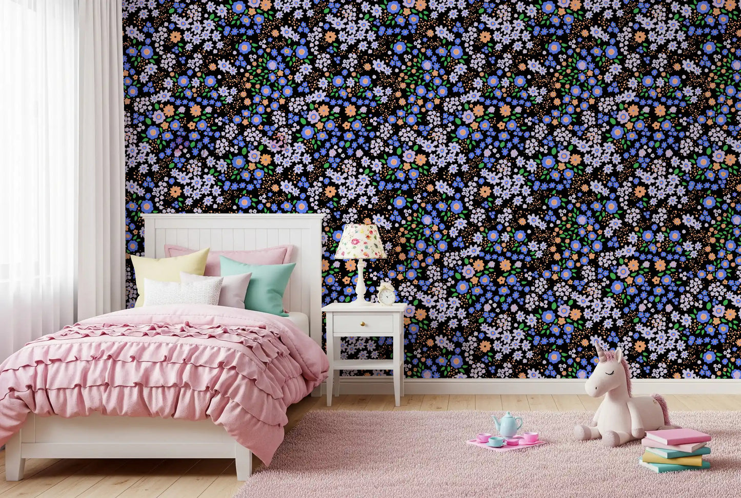 Boho Garden Blooms Wallpaper⁠