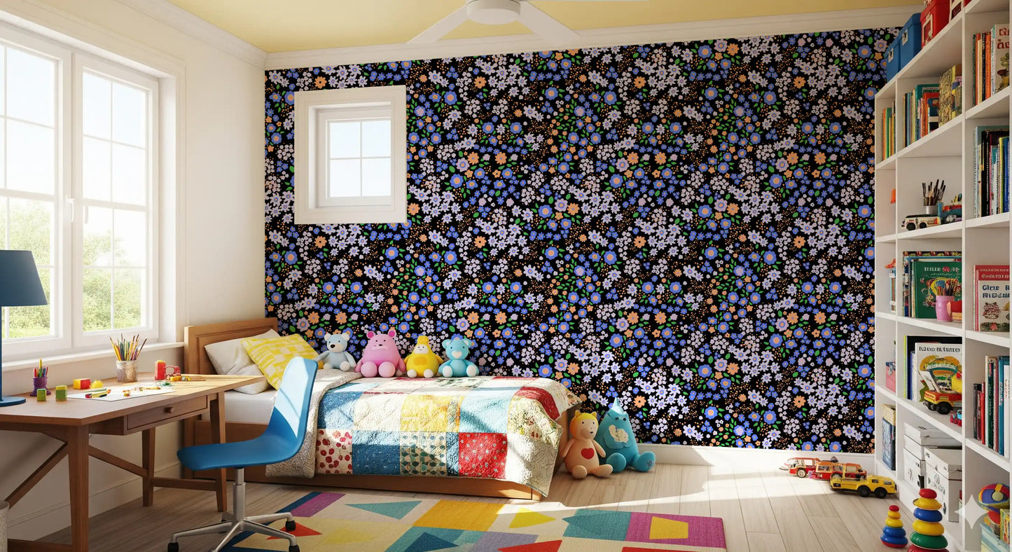Boho Garden Blooms Wallpaper⁠