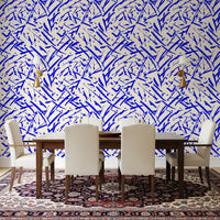 Overlapping blue marks build the abstract motion wallpaper GD12231
