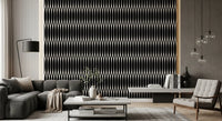 Vertical arch columns rise behind a living room on this Minimalist wallpaper GD12234
