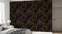 Tangled Glow Modern Art Wallpaper⁠