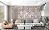 Muted Meadow Botanical Sketch Wallpaper⁠
