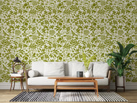 Sage Botanical Silhouette Wallpaper⁠