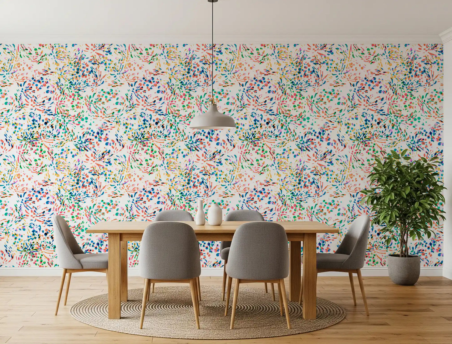 Vibrant Abstract Confetti Sprinkles Wallpaper⁠