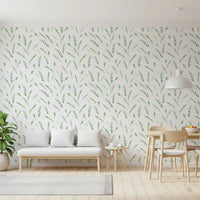Minimalist Greenery Pattern Wallpaper⁠