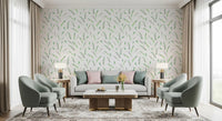 Minimalist Greenery Pattern Wallpaper⁠