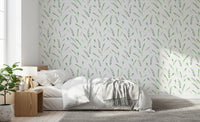 Minimalist Greenery Pattern Wallpaper⁠