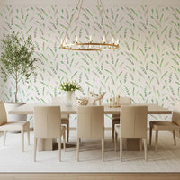 Minimalist Greenery Pattern Wallpaper⁠