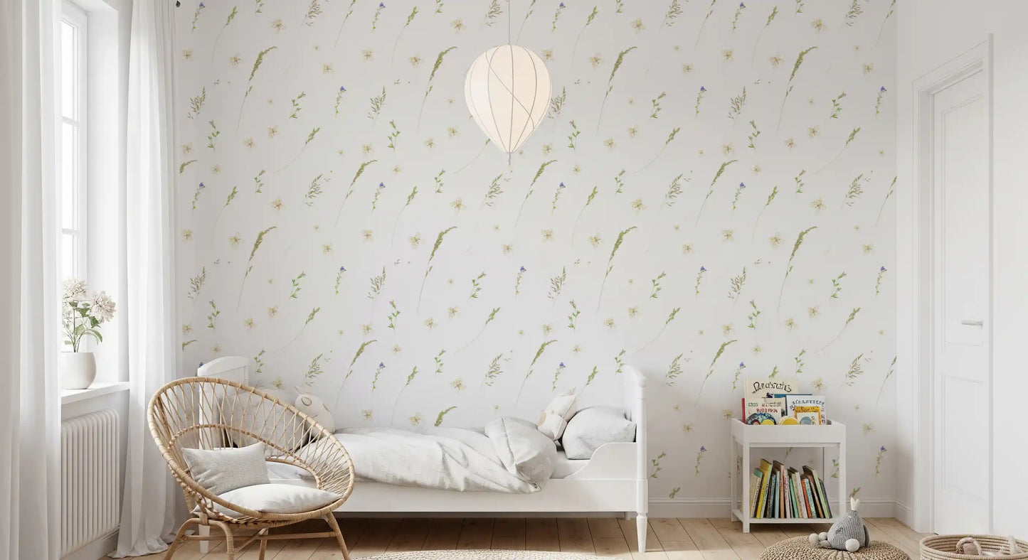 Pressed Meadow Wildflowers Wallpaper⁠