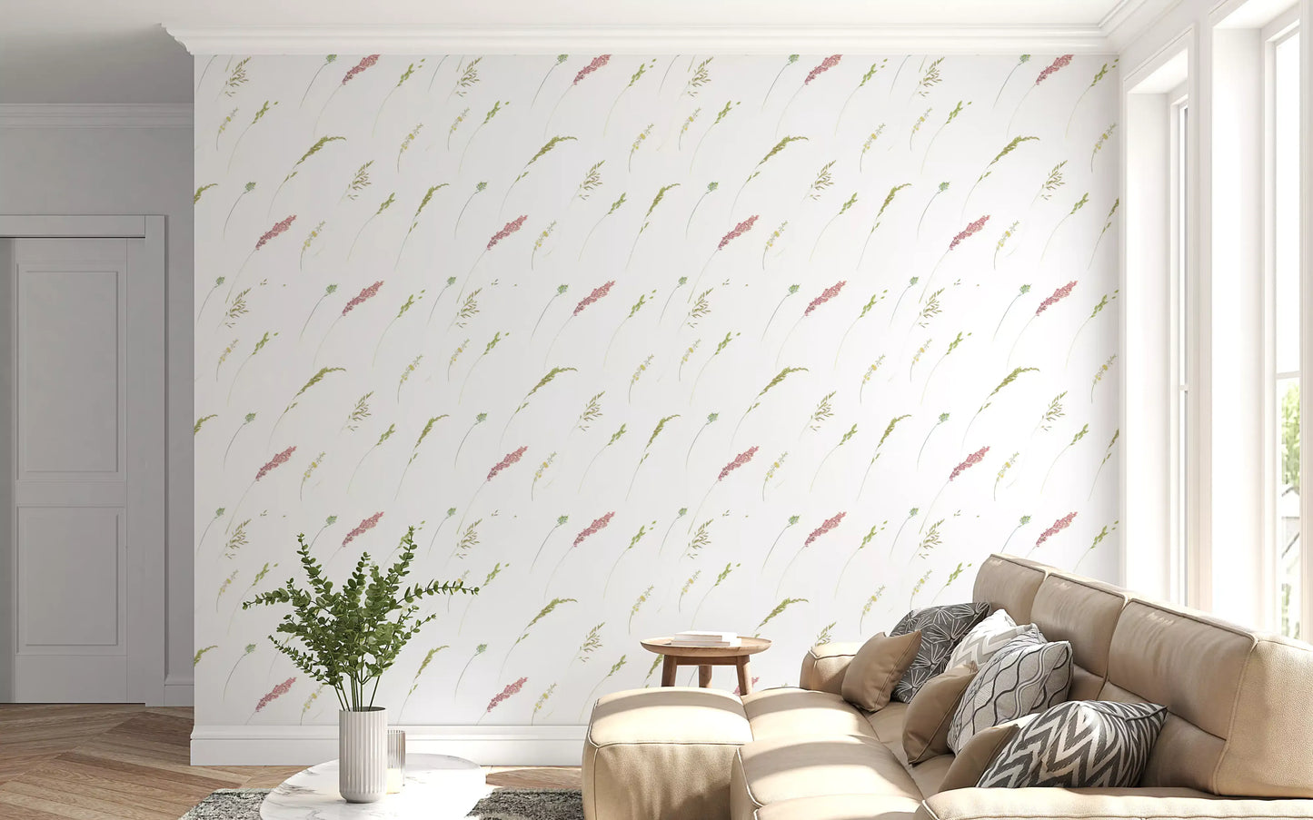 Ethereal Botanical Stems Wallpaper⁠