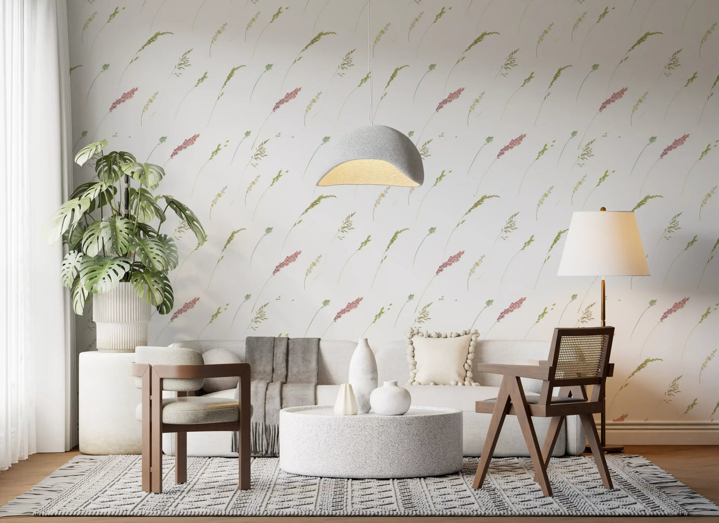 Ethereal Botanical Stems Wallpaper⁠