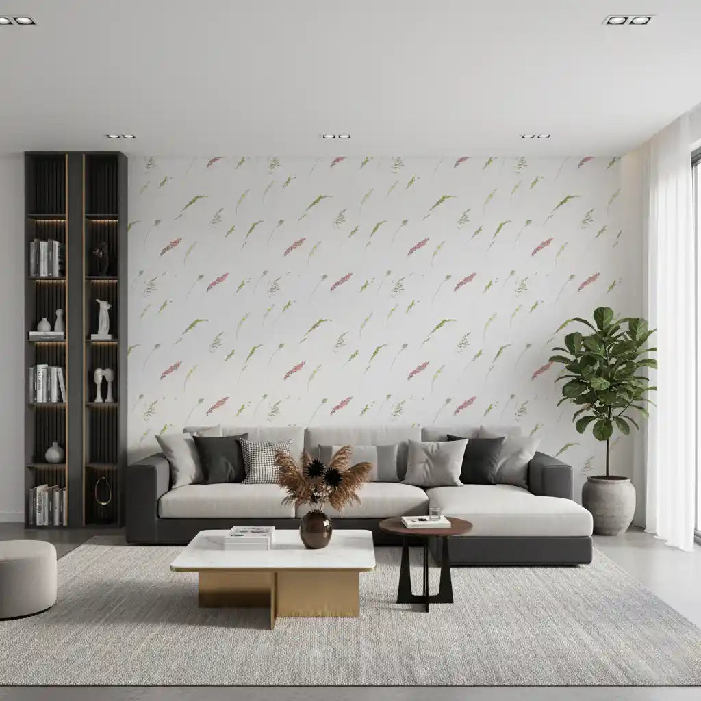 Ethereal Botanical Stems Wallpaper⁠
