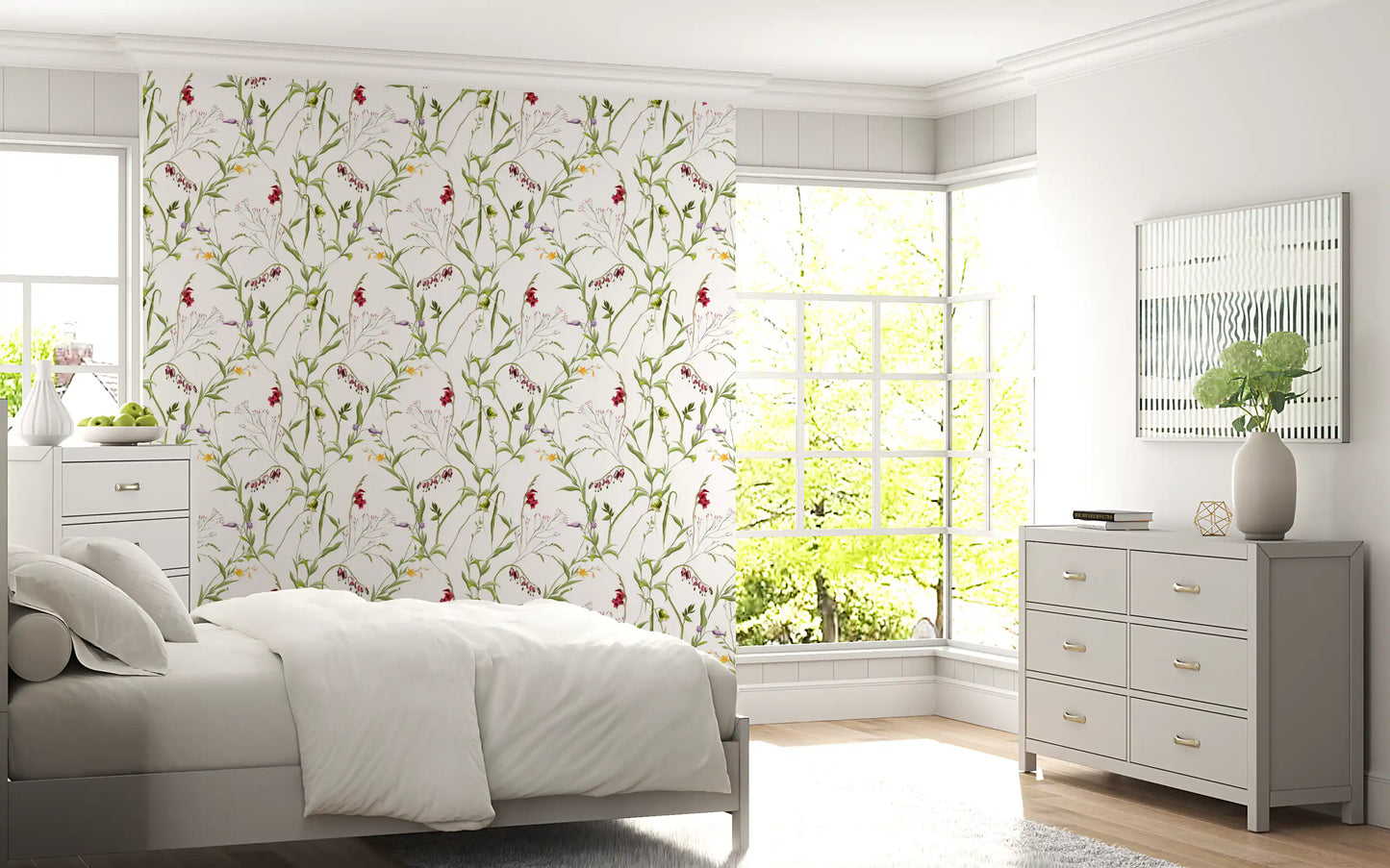 Wildflower Meadow Botanical Wallpaper⁠