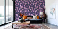 Velvet Peony Bloom Floral Art Wallpaper⁠
