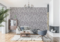 Muted Mauve Leaf Silhouette Wallpaper⁠