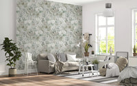 Misty Botanical Meadow Wallpaper⁠