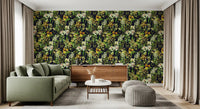 Rustic Botanical Forest Illustration Wallpaper⁠