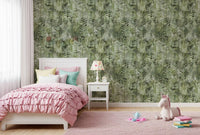 Forest Fern Botanical Print Wallpaper⁠