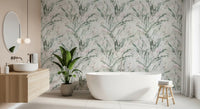 Ethereal Botanical Sage and Blush Wallpaper⁠