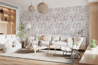 Serene Watercolor Botanical Trail Wallpaper⁠