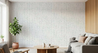 Subtle Vertical Leaf wallpaper lifts a narrow entryway and hallway GD12359