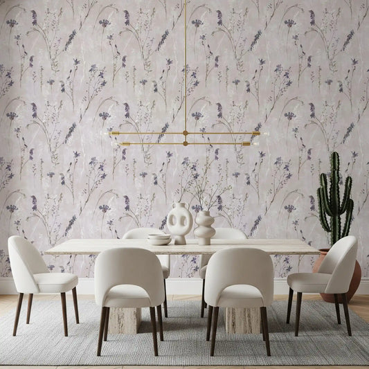 Ethereal Pressed Wildflowers Wallpaper⁠