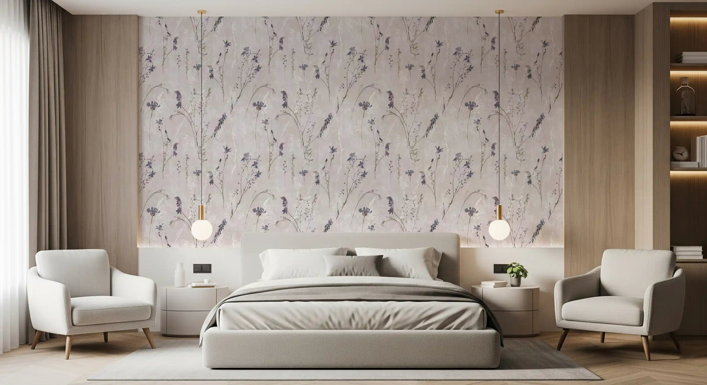 Ethereal Pressed Wildflowers Wallpaper⁠
