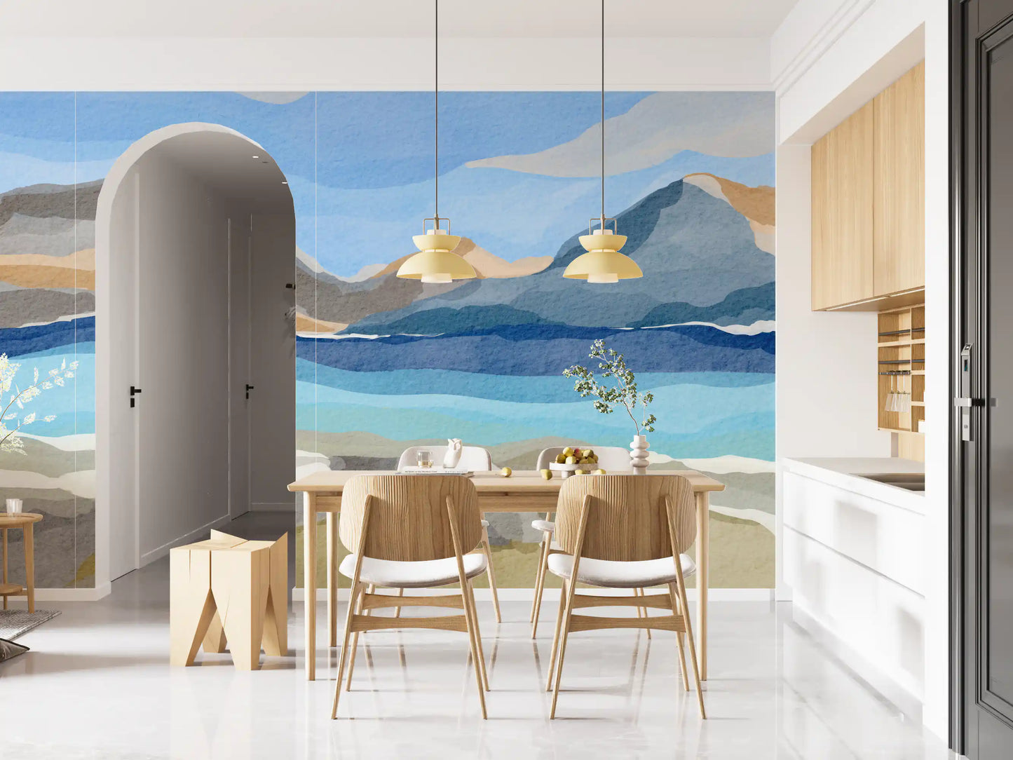 Scandinavian Fjord Wall Mural